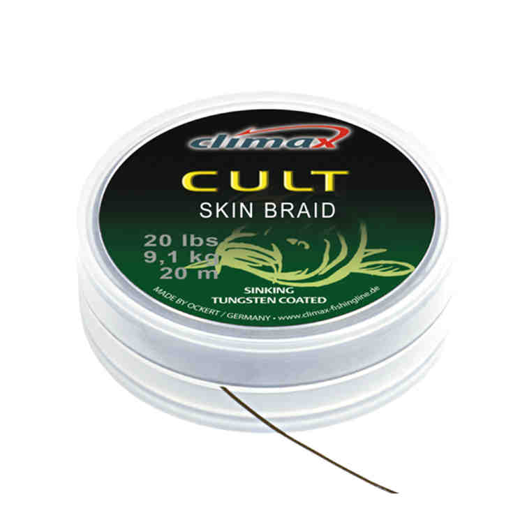 Купить Поводковый материал CULT Skin Braid (weed) 30 lb