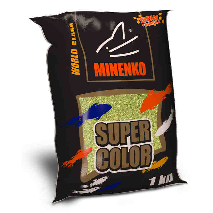 Купить Прикормка MINENKO Super Color Плотва Зелёный