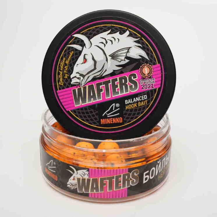 Купить Бойлы нейтральной плавучести WAFTERS PRO FLUO ORANGE PLUM  (ОРАНЖЕВАЯ СЛИВА) 14ММ