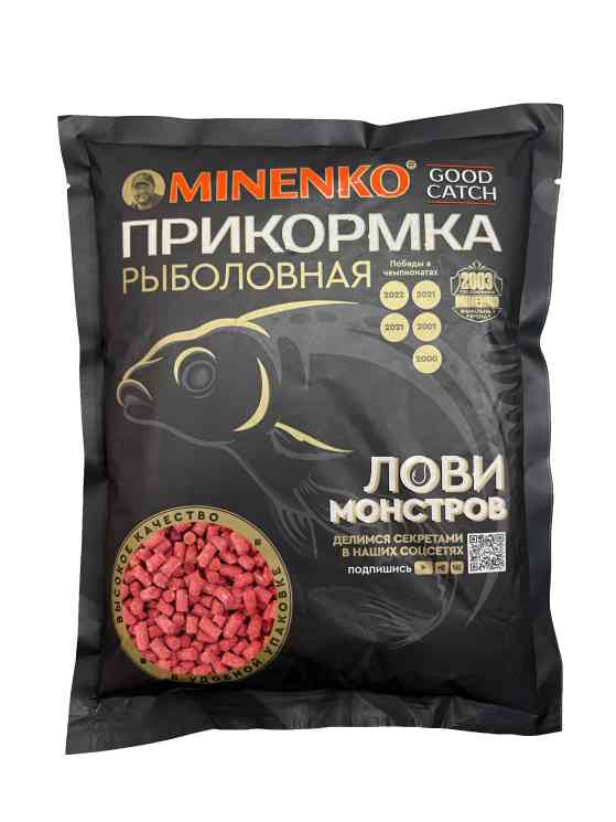 Купить Пеллетс MINENKO Good Catch Клубника 10мм